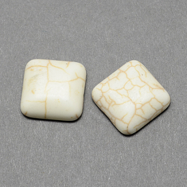Ремесленные находки синтетические бирюзовые камни плоские задние кабошоны, квадратный