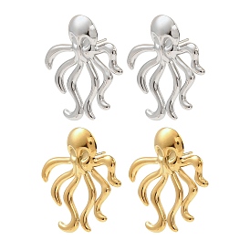 304 серьги нержавеющей стали, осьминог
