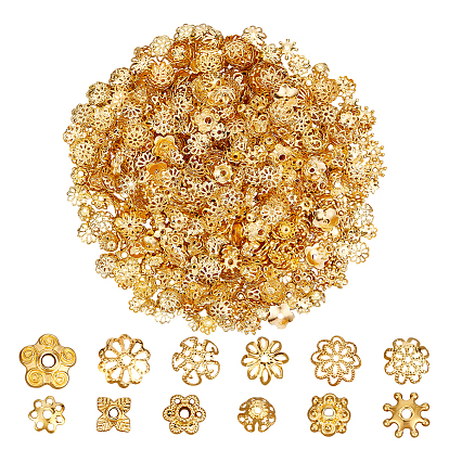 640 шт. 12 стилизованные колпачки из железа и сплава, цветок