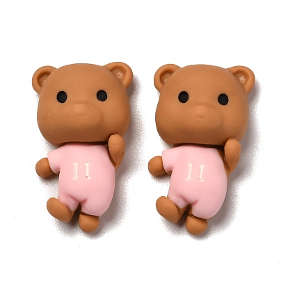 Opaque Resin Cabochons, Bear