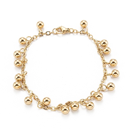 304 из нержавеющей стали шарм браслеты, круглые