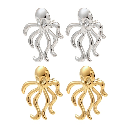 304 серьги нержавеющей стали, осьминог