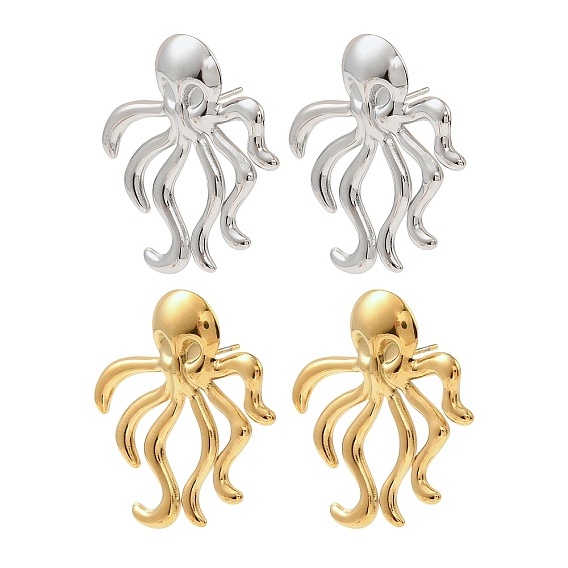 304 серьги нержавеющей стали, осьминог