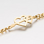 Fashionable Arrow Through Heart Stainless Steel Pendant Bracelet - Personalized, Stylish