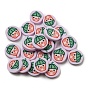 Handmade Polymer Clay Cabochons, Polymer Clay Slices for Nail Art & Phone Cases, Flat Round