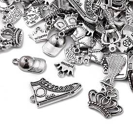 Tibetan Style Alloy Pendants, Lead Free & Cadmium Free, Mixed Shapes