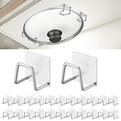 Stainless Steel Kitchen Sink Drain Rack, Self-Adhesive Wall-Mounted Storage Hook