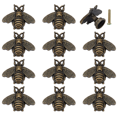 Ручки коробки сплава цинка, с железными винтами, для украшения шкатулки, античная бронза