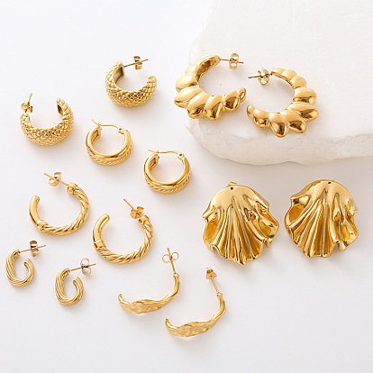 Серьги шпилька нержавеющая сталь