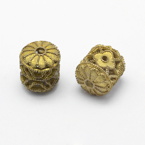 Латунные филигранные бусы, без свинца, без кадмии и без никеля, колонка