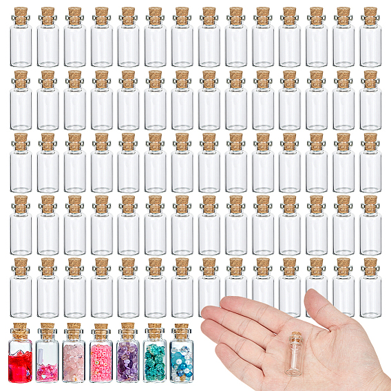 200шт стеклянная банка стеклянные бутылки, с пробкой, бутылка желаний, шарик контейнеры, колонка