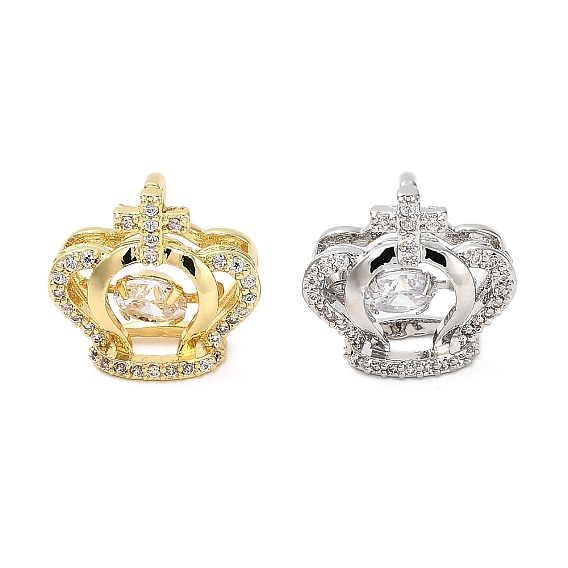 Латунные микро проложить кубического циркония подвески, корона прелести, стойки покрытие, долговечный, без свинца и без кадмия