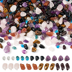 90 g 8 стили натуральных бусин из смешанных драгоценных камней, чип