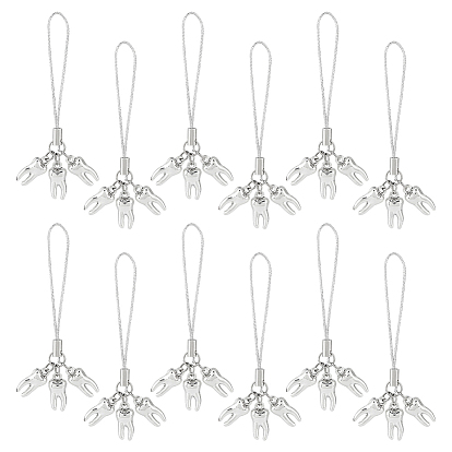 12шт. сплав зубцов мобильные ремни