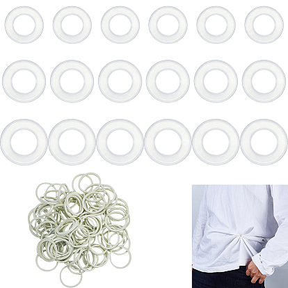 Пластиковая скрытая застежка для корсета, кольцо, с резинкой