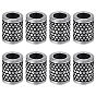 8Pcs 304 Stainless Steel European Tube Beads, Large Hole Beads