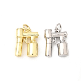 Латунные подвески, пистолет, долговечный, без свинца и без кадмия, стойки покрытие, с целью перехода в кольце