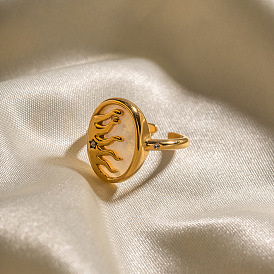18K White Gold Zircon Irregular Diamond Ring - Trendy and Personalized