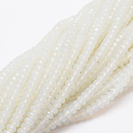 Opalite Beads Strands, Rondelle, Faceted