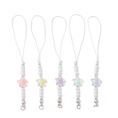 5шт. акриловые мобильные ремни, прозрачная звезда