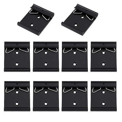 10шт. алюминиевый сплав DIN-рейка монтажный зажим монтажный кронштейн