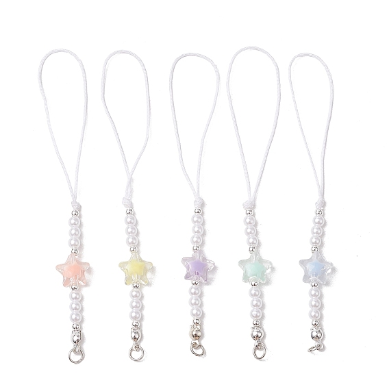 5шт. акриловые мобильные ремни, прозрачная звезда