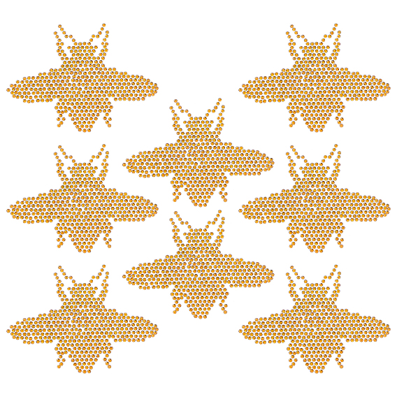 8шт. Стразы для горячей фиксации пчелы, гладить по аппликациям, аксессуары для костюма, для одежды, , брюки