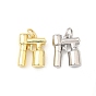 Латунные подвески, пистолет, долговечный, без свинца и без кадмия, стойки покрытие, с целью перехода в кольце