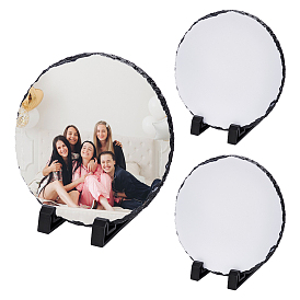 Сублимационная фоторамка из чистого камня, с пластиковым держателем дисплея