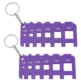 2шт. акриловая линейка, измерительный инструмент для швейных проектов, с блеском порошок