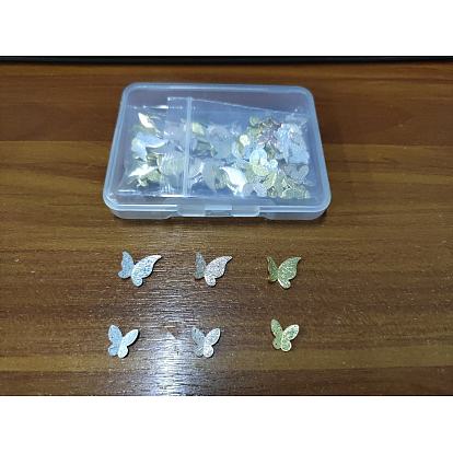 Cabochons en alliage, pour remplissage de résine uv, fabrication de bijoux en résine époxy, papillon