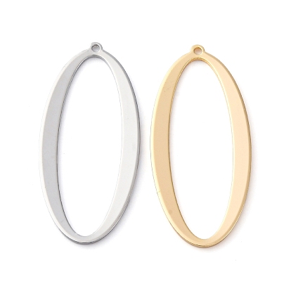 Латунные подвески, без кадмия, без никеля и без свинца, овальные, полый
