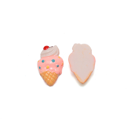 Cabuchones de resina, bricolaje para decoración de teléfonos móviles y accesorios de horquillas, helado