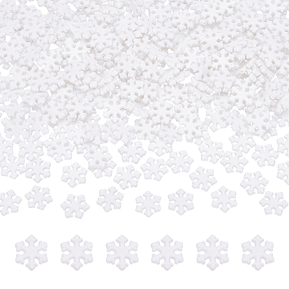 500 непрозрачные акриловые бусины, Рождественские снежинки