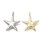 Alloy Pendants, Starfish Shape Charms