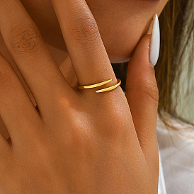 Minimalist 925 Sterling Silver Adjustable Cuff Open Rings
