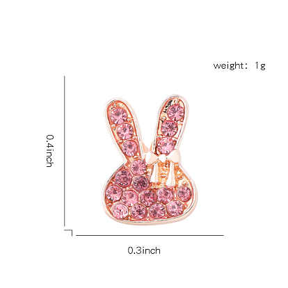 Alloy Rabbit Watch Band Studs, Metal Nails for Watch Loops Accesssories