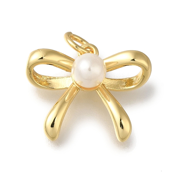 Стойка из латуни с АБС-пластиком и жемчужными подвесками, долговечный, без кадмия и без свинца, бантом прелести