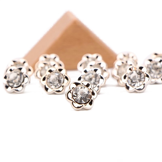 Boutons à queue de résine, boutons de rhinestone