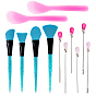 Stirring Rod Tool Kits, for UV Resin, Epoxy Resin Jewelry Making, with Dig Powder Spoon, Poke Needle, Silicone Brush, Plastic Spatula Scoop