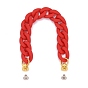 Rubberized Style Acrylic Curb Chain Phone Case Chain, with Brass Screw Nut and Iron Screws, for DIY Phone Case Decoration, Golden