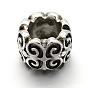 Retro 304 Stainless Steel Big Hole Column Beads, 7.5x10.5mm, Hole: 6mm