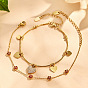 316L Surgical Stainless Steel Micro Pave Clear Cubic Zirconia Heart Charm Bracelets for Women