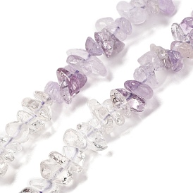 Natural Quartz Crystal & Amethyst Beads Strands, Chip