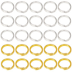 600шт. 2 цвета латунные разъемные кольца, кольца с двойной петлей
