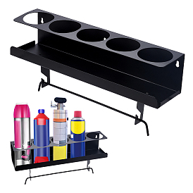 Железный настенный держатель для бумажных полотенец с распылителем, стеллаж для хранения бытовых инструментов, прямоугольные