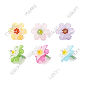 Акриловые подвески, , со стеклом и сплавом в тибетском стиле