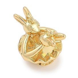 Стойки обшивки латунные подвески, кролика прелести, долговечный, без свинца и без кадмия