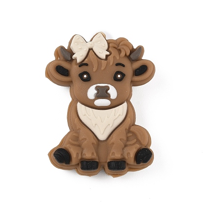 Силиконовые бусины, корова