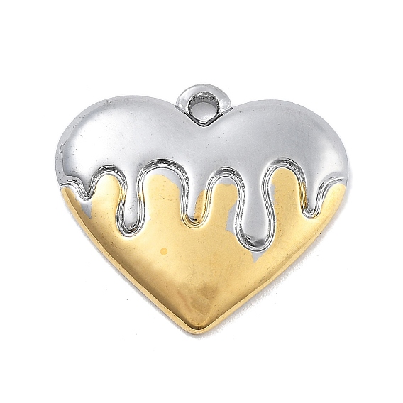 304 подвески из нержавеющей стали, шарма сердца, вакуумное покрытие pvd